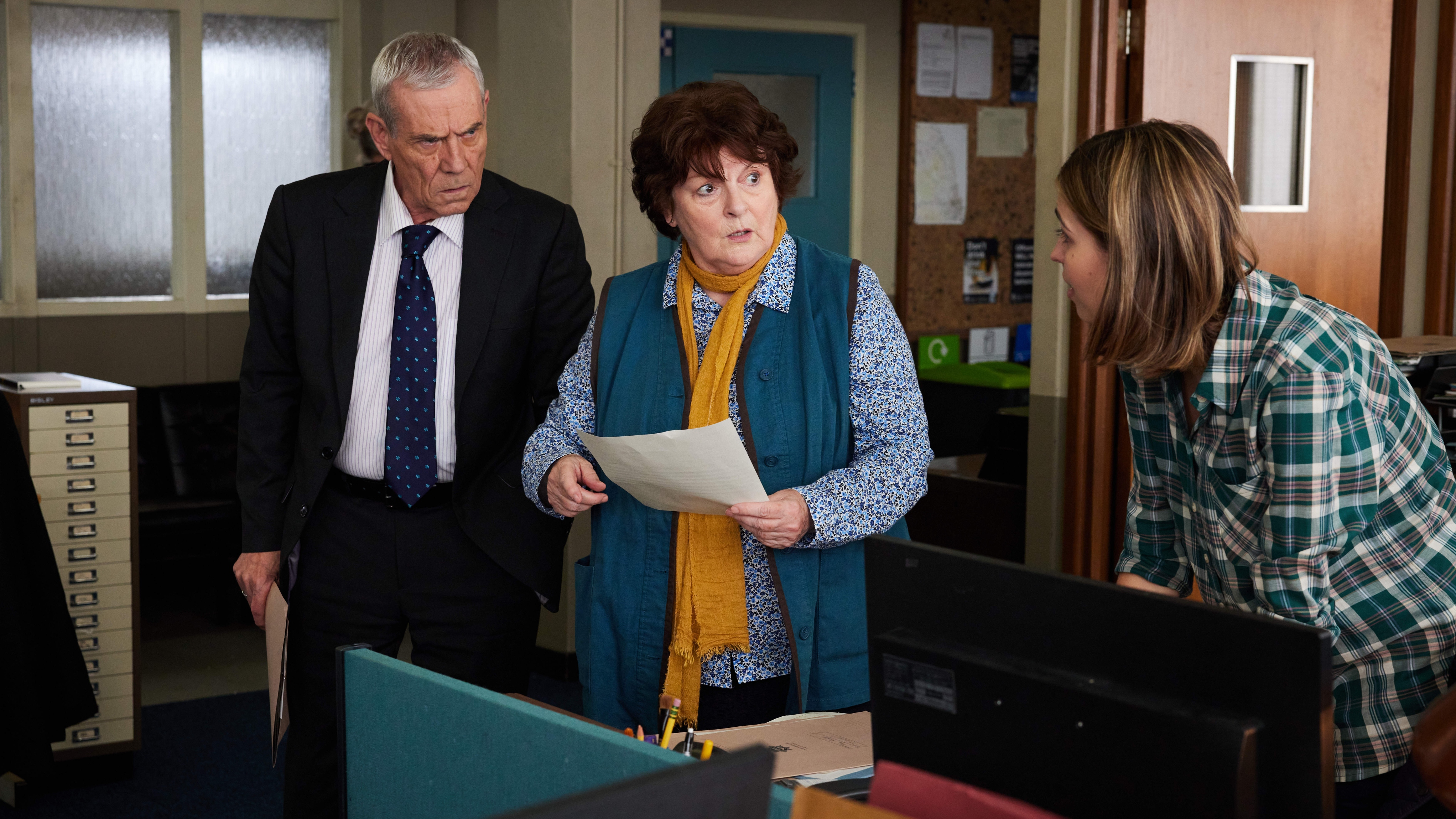 JON MORRISON as DS Kenny Lockhart, BRENDA BLETHYN as DCI Vera Stanhope and RHIANNON CLEMENTS as Steph