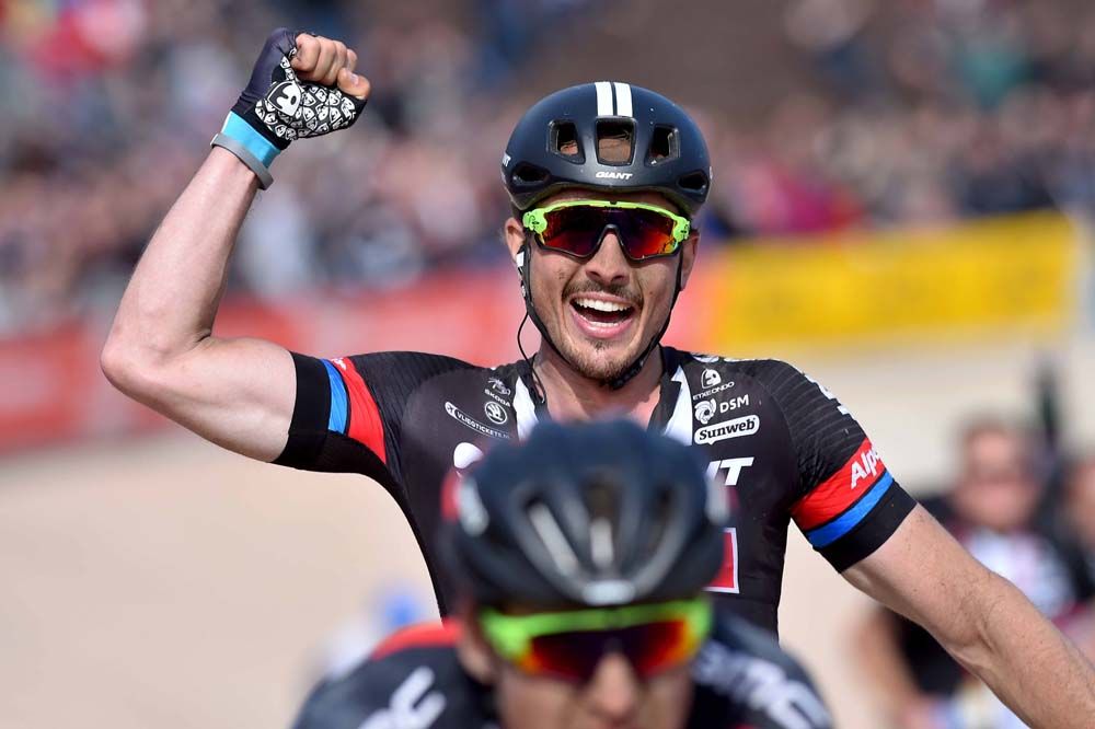 John Degenkolb (Giant-Alpecin) celebrates his big win
