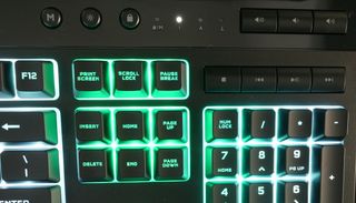 Corsair K55 RGB Pro XT gaming keyboard media keys