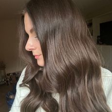 Tori's hair after using Philip Kingsley Elasticizer Deep Conditioning Treatment