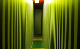The hallways creates a dizzying effect for visitors
