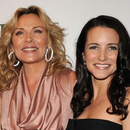 Sarah Jessica Parker, Kim Cattrall and Kristin Davis arrive at the Point Foundation hosts Point Honors... The Arts at Capitale on April 7, 2008