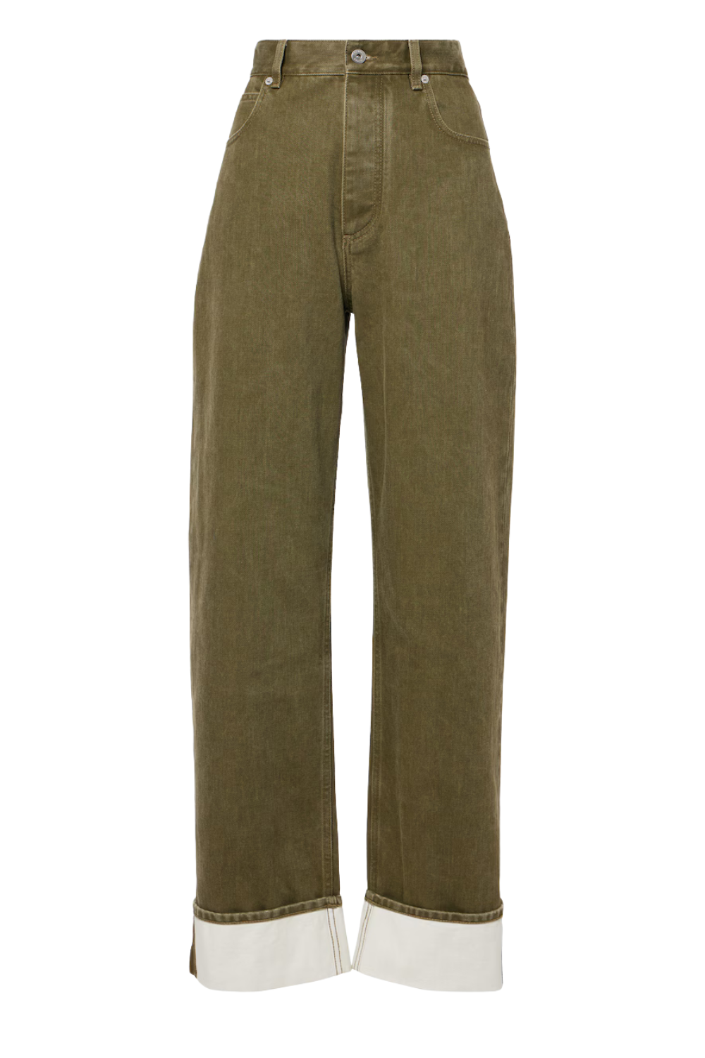 Bottega Veneta, High-Rise Intrecciato Wide-Leg Jeans