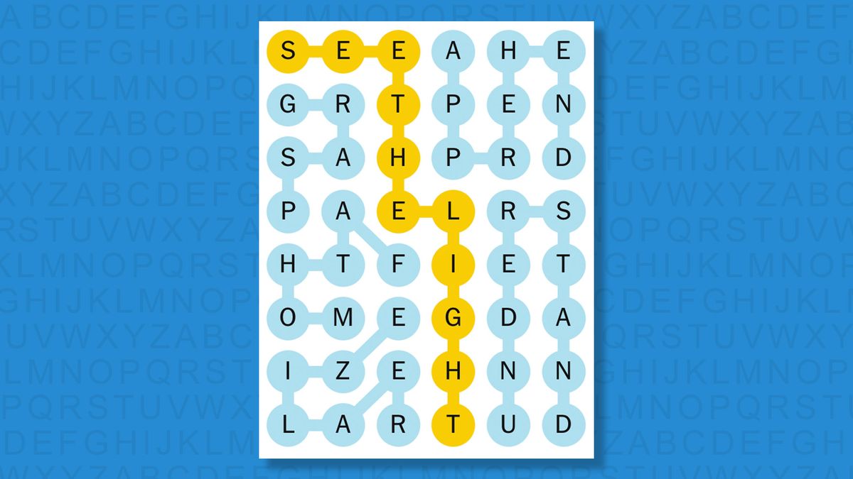 NYT Strands answers for game 714 on a blue background