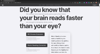 Microsoft Edge Bionic Reading Site