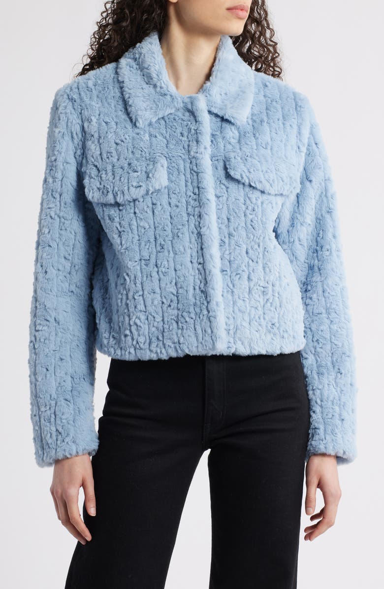 Faux Shearling Crop Jacket