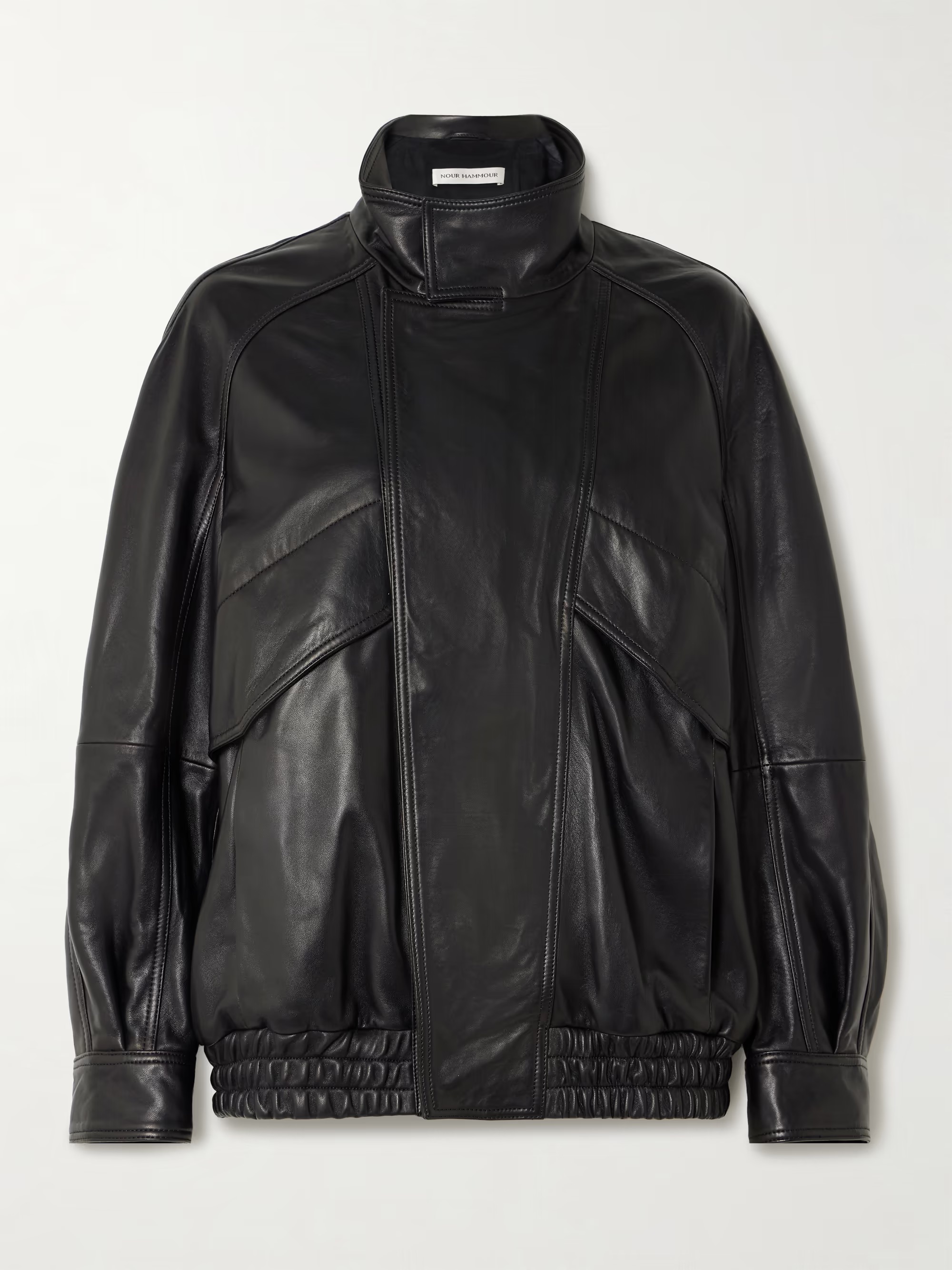 Nour Hammour briar Cropped Bomber Jacket