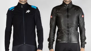 A high-end softshell and hardshell jacket