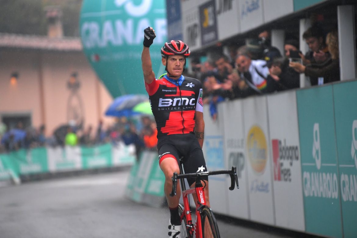 Alessandro De Marchi celebrates his victory