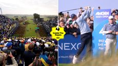 Fans watch on at the Solheim Cup, with Rory McIlroy hitting a shot during the Amgen Irish Open