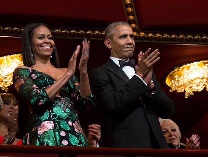 Michelle Obama and President Obama.