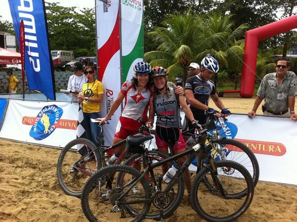 Rebecca Rusch and Louise Kobin finished together after an unplanned 20-mile detour