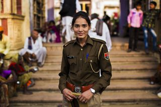  PUSHKAR, INDIA. While traveling from country to country, I was happy to see that women have joined public forces all over the world.  