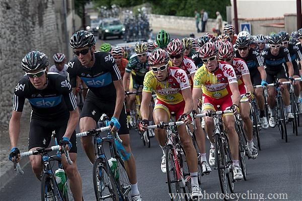 Team Sky in the lead