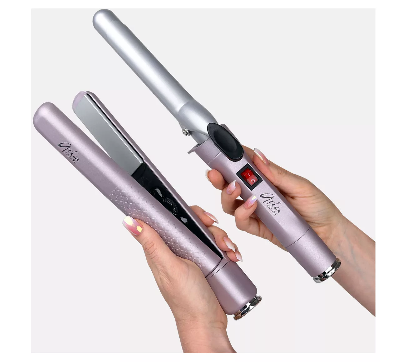 Aria Beauty Pop &#039;n Lock Straightener &amp;amp; Curlingiron
