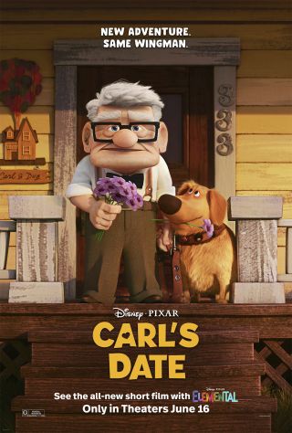 Carl's Date poster, short playing ahead of Elemental