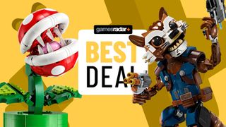 Lego Piranha Plant and Rocket alongside a best deal badge