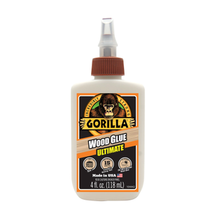 A bottle of ultimate gorilla wood glue