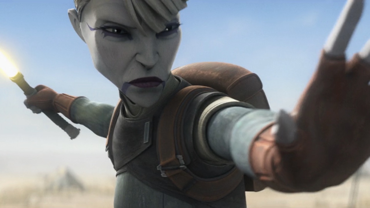 Asajj Ventress using the Force in Star Wars: Tales of the Uncerworld