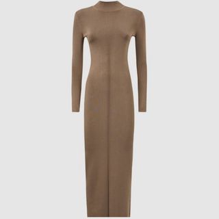 cashmere long knitted dress