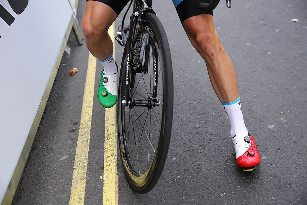 Custom shoes for Elia Viviani (Team Sky)