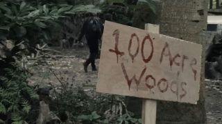 100 Ace Woods sign in Winnie The Pooh: Blood and Honey