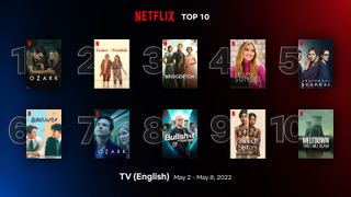 Netflix Top 10 TV shows English language May 2-8