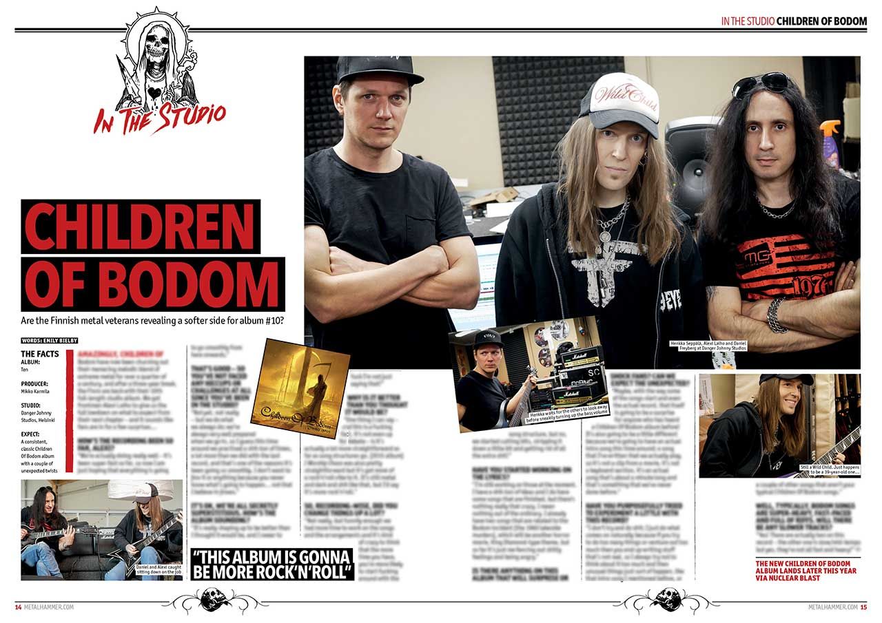Children Of Bodom spread in Metal Hammer