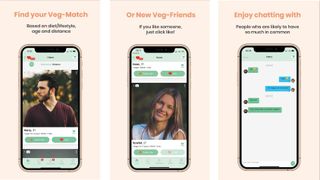 Screenshots from some of the best dating apps