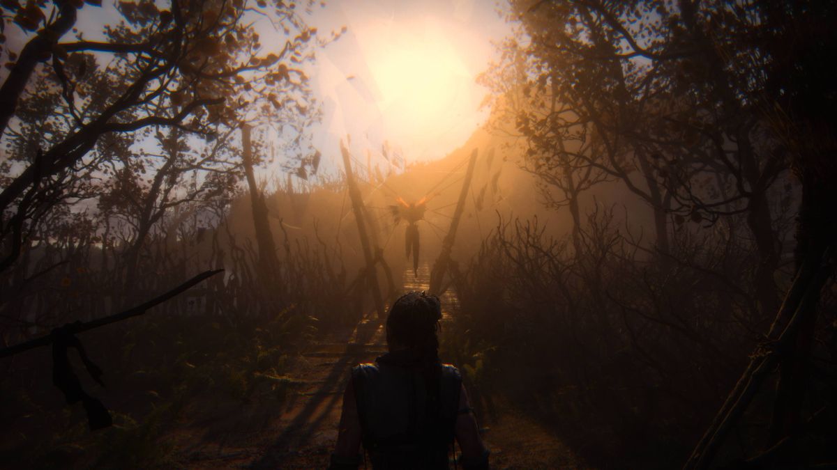 Screenshot of Senua's Saga: Hellblade II running on Xbox Series X, Windows PC, or ASUS ROG Ally.