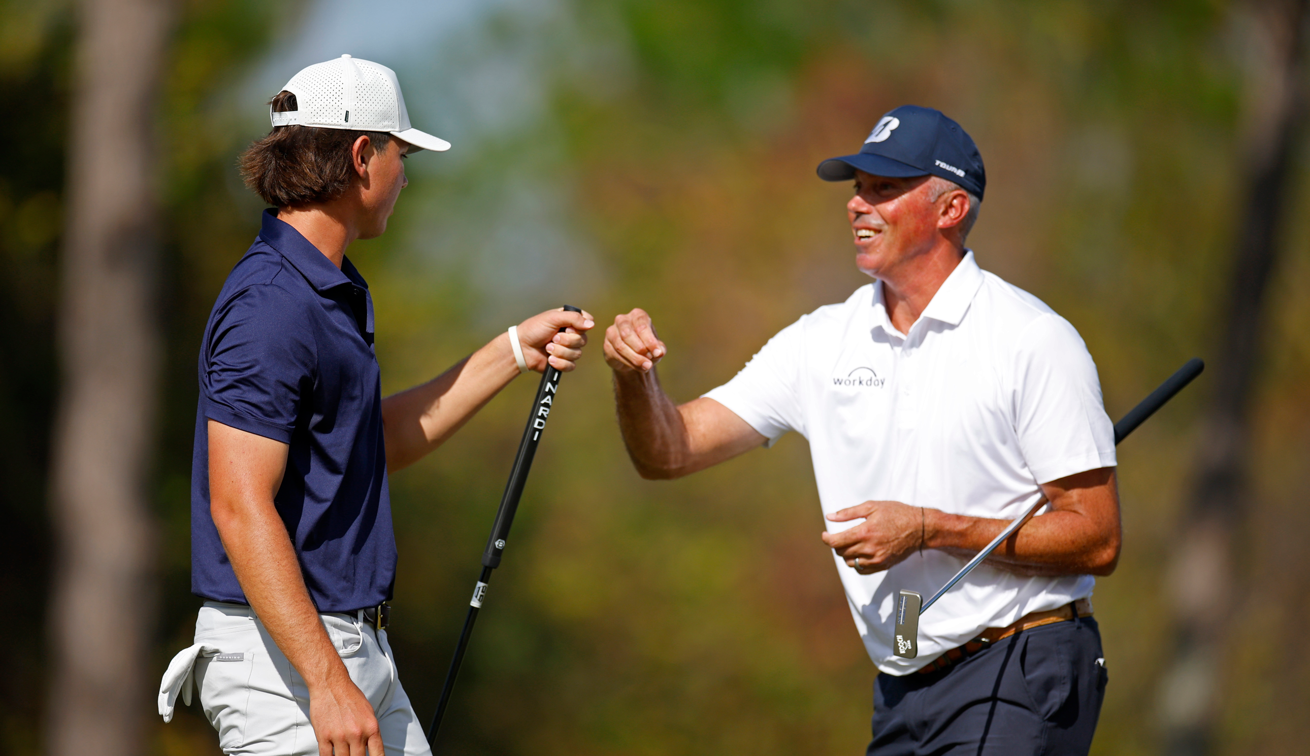 Matt Kuchar fist pumps