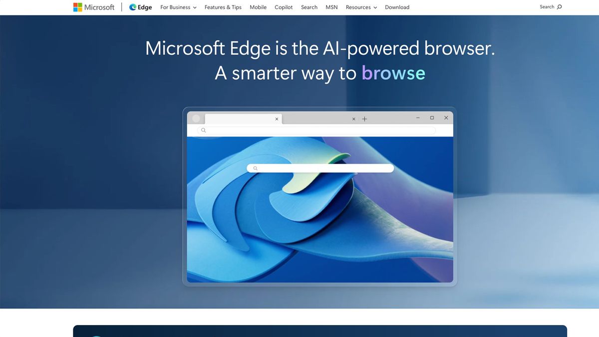 screenshot of Microsoft Edge search results