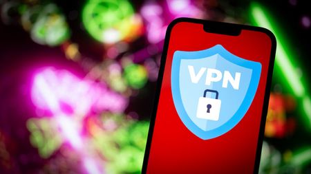 A VPN running on a mobile device