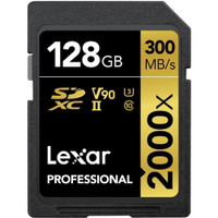 Lexar Professional 2000x 128GB SDXC UHS-II Card |