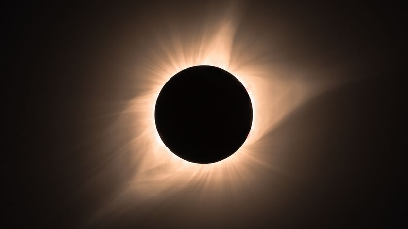 Totality during total solar eclipse, 2017