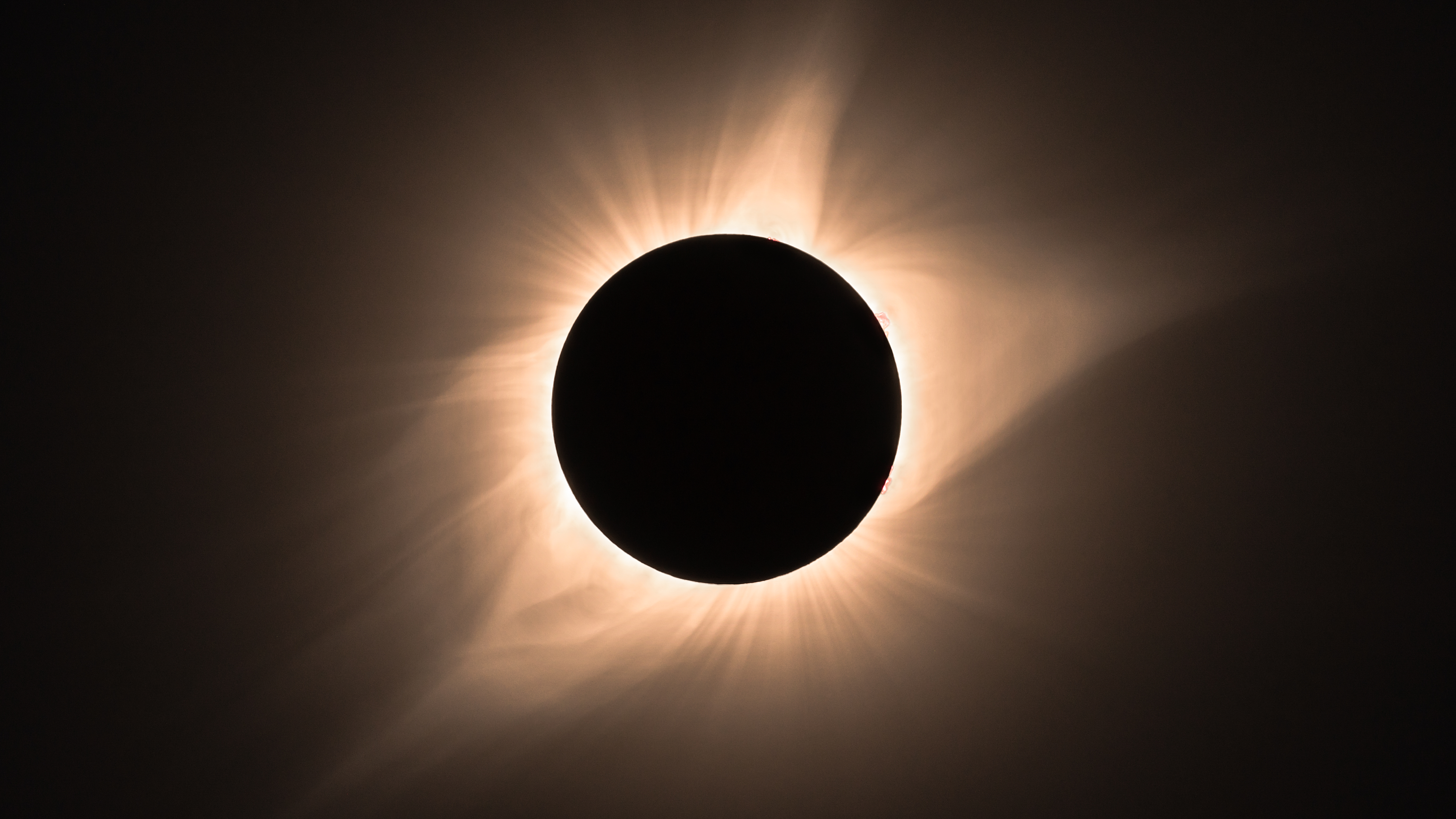 Totality during total solar eclipse, 2017