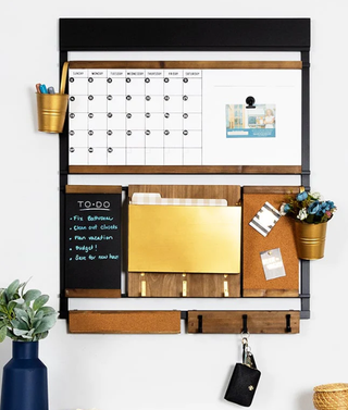 command center organizer with hooks