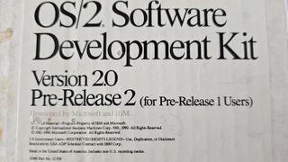 Photo from the.collectionist's listing of a pre-release OS/2 SDK.