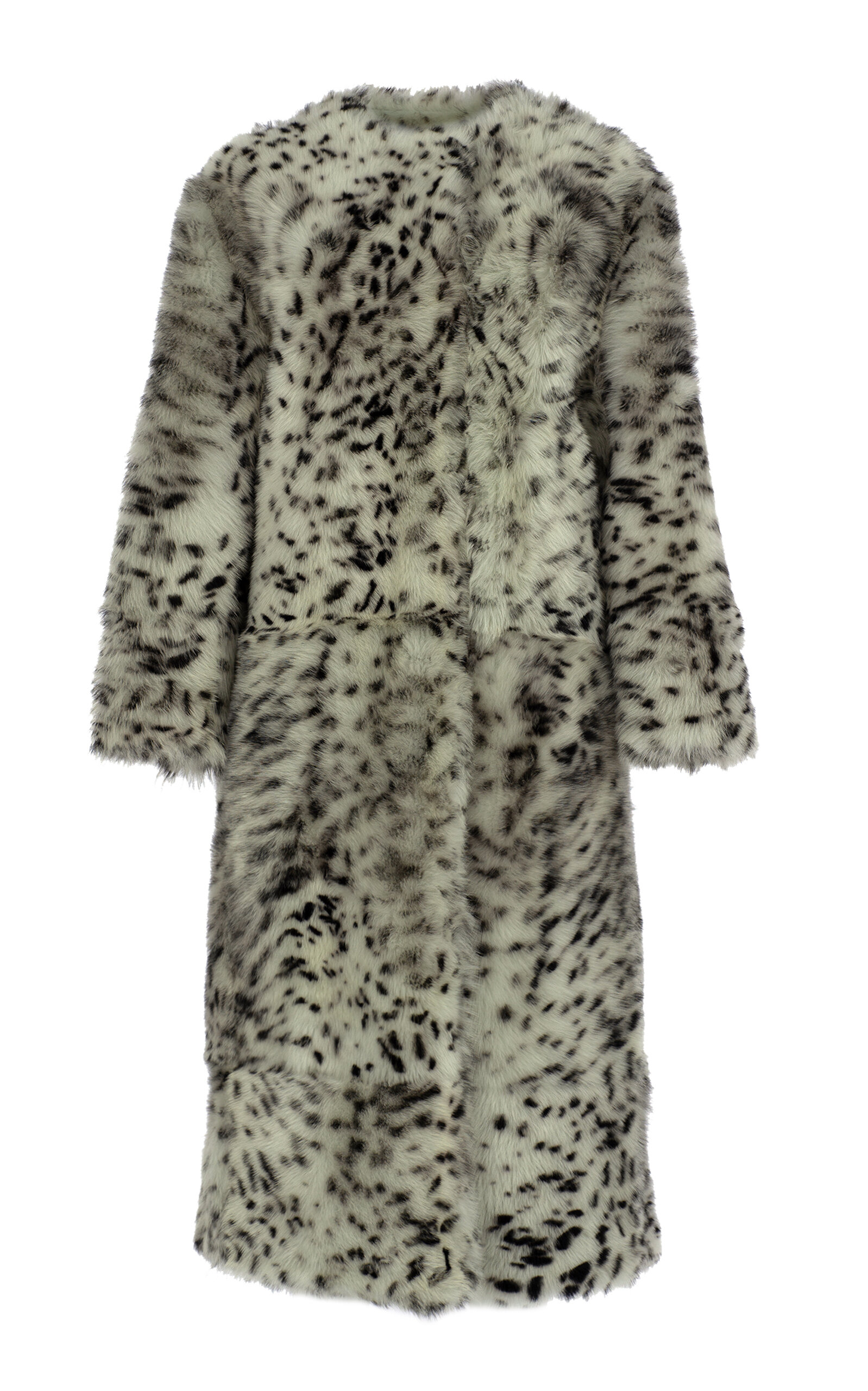 X Camille Charri&amp;egrave;re Dalmatian Shearling Coat