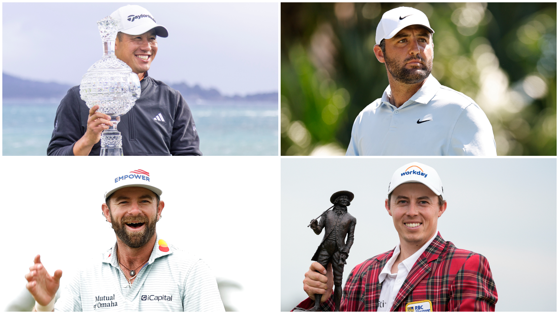 Collin Morikawa, Scottie Scheffler, Cameron Young and Matt Fitzpatrick