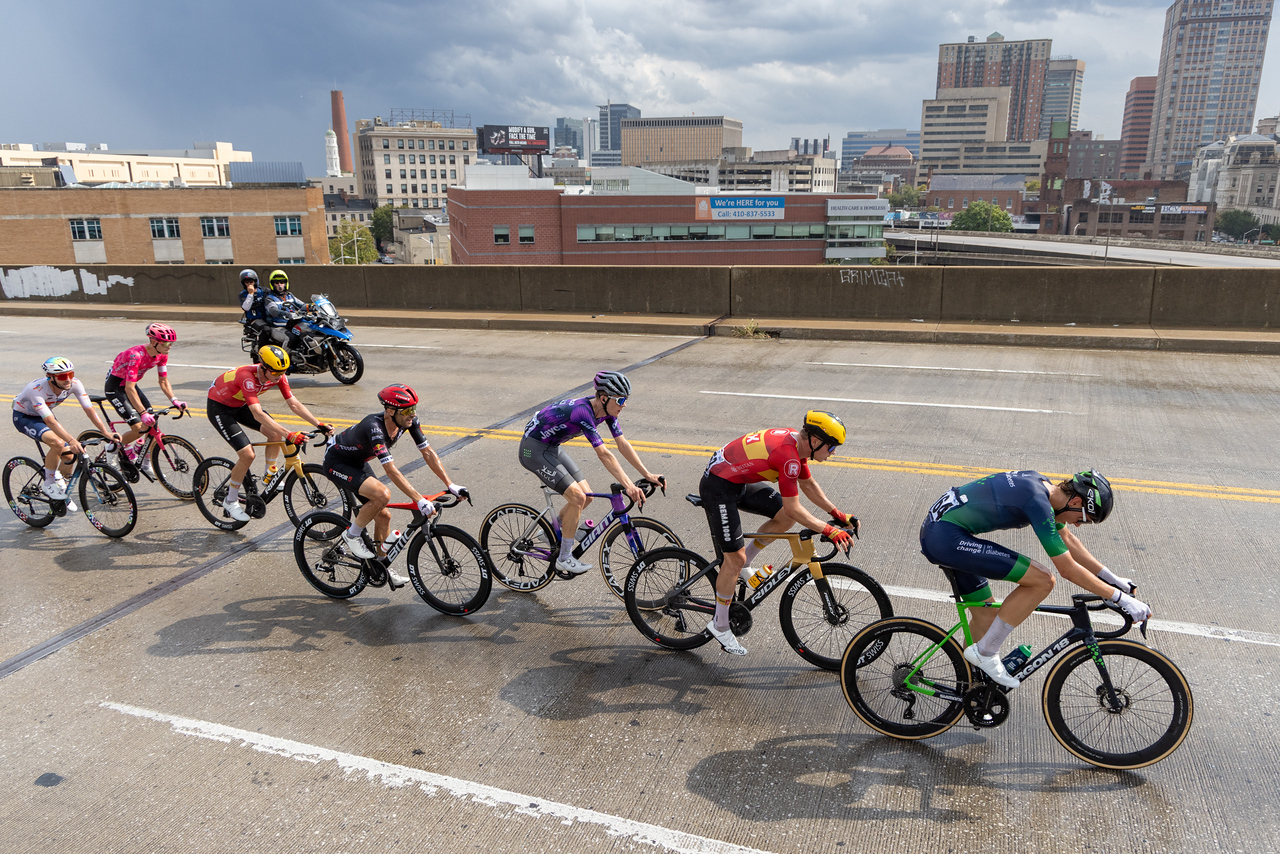 A breakaway at the Maryland Cycling Classic 2025