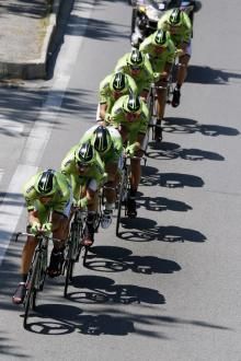 Cannondale lost Ted King early on in their team time trial