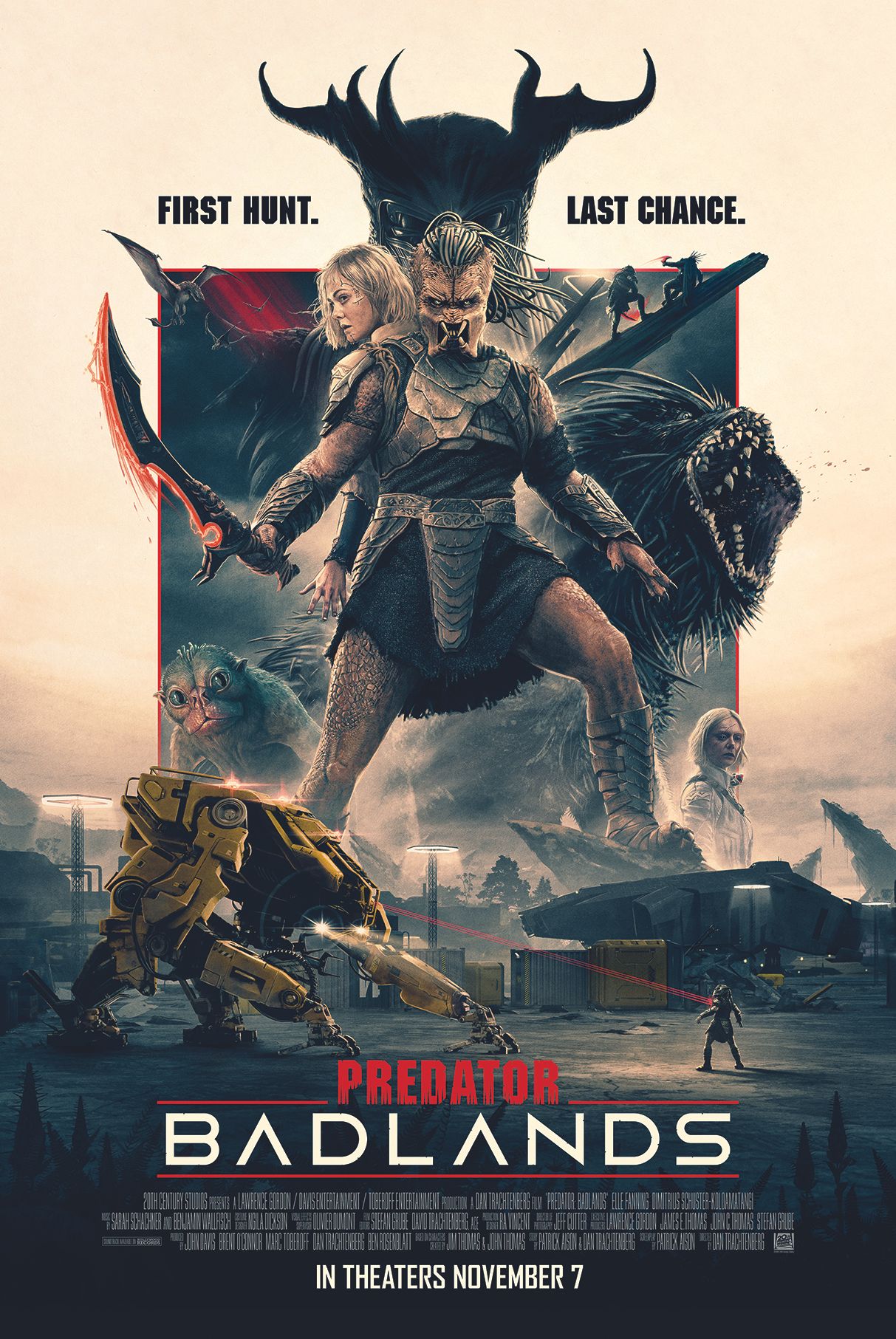 Predator Badlands movie poster art by Matt Ferguson