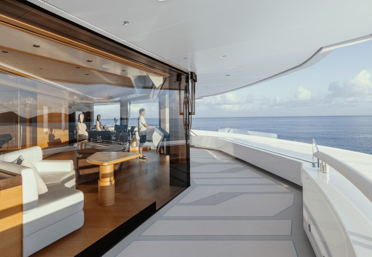A photograph of Gabe Newell's superyacht, Leviathan.