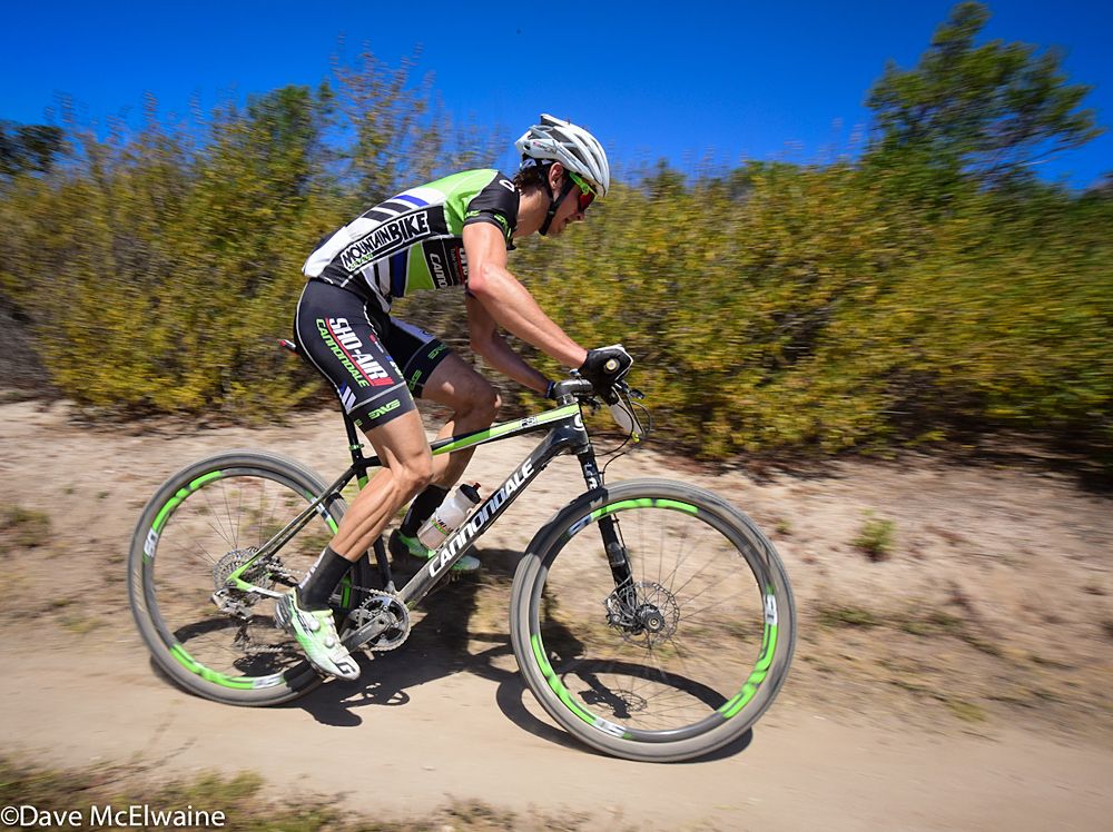 Stephen Ettinger (Sho-Air Cannondale) was riding extremely well on lap one
