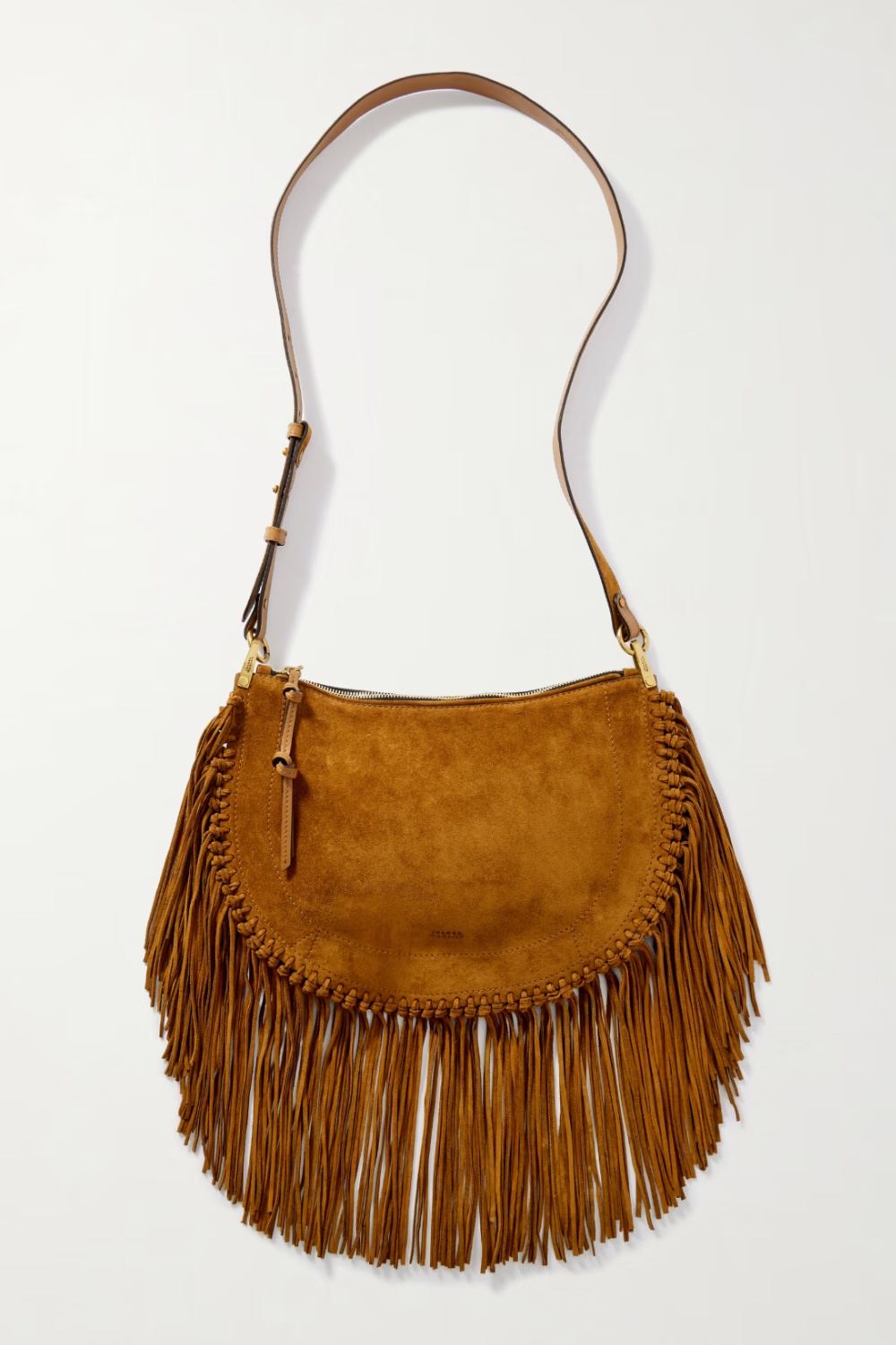 ISABEL MARANT, Oskan Fringed Suede Shoulder Bag