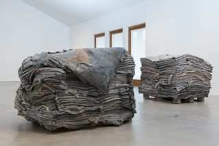 Installation view of ‘Berlinde De Bruyckere: Stages & Tales’ at Hauser & Wirth Somerset