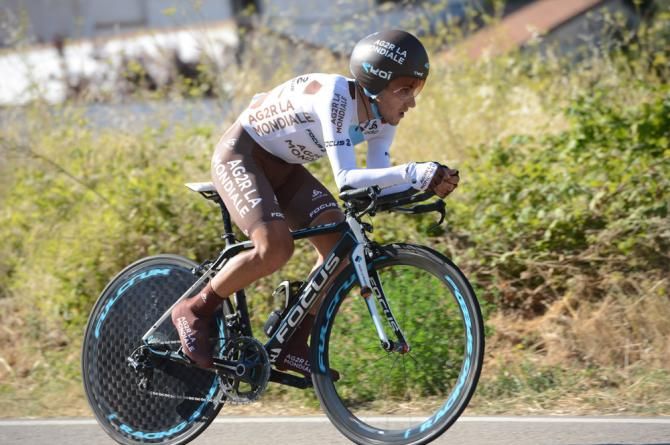 Domenico Pozzovivo (AG2R La Mondiale) delivered a stunning 3rd place finish behind Fabian Cancellara and Tony Martin in the Vuelta individual time trial