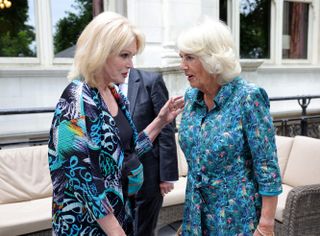Dame Joanna Lumley enjoys a good friendship with Queen Camilla and King Charles