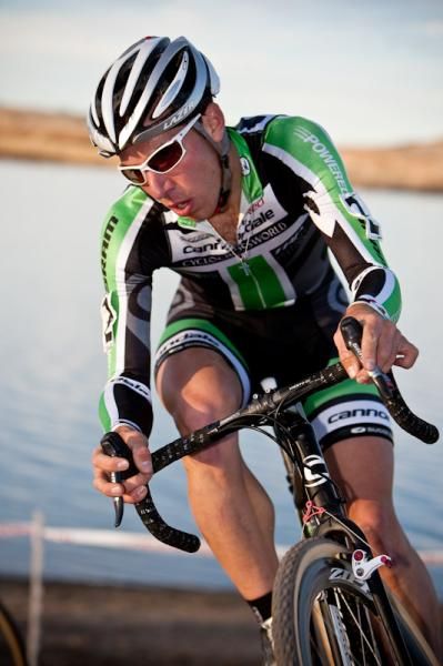 Jeremy Powers (Cannondale-Cyclocrossworld.com) stayed focused today to stay in the top three.